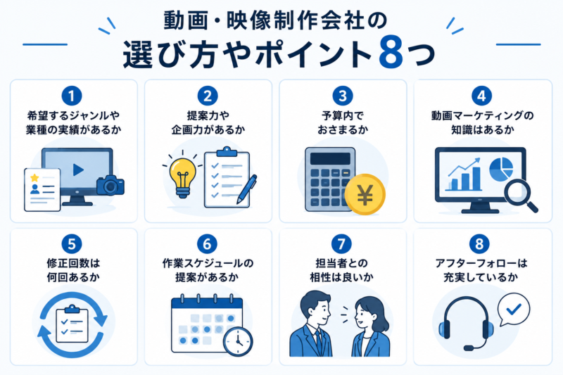 動画制作会社の選び方