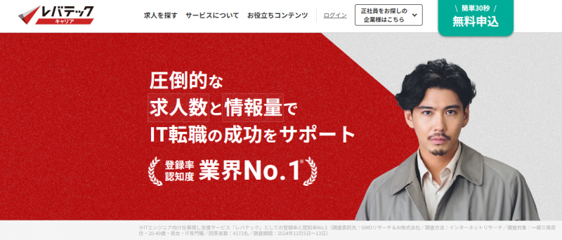 レバテックキャリアTOP