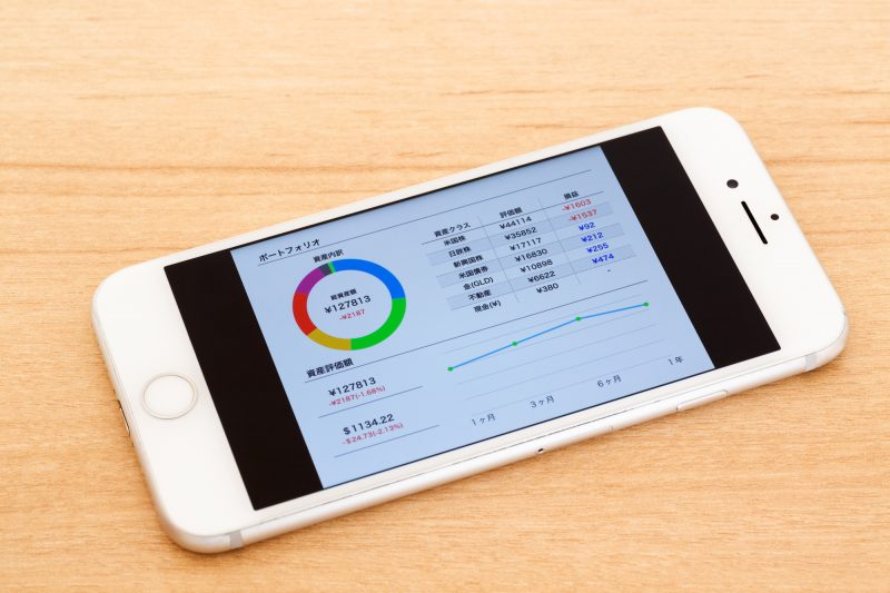 資産運用/積み立て投資/スマホ